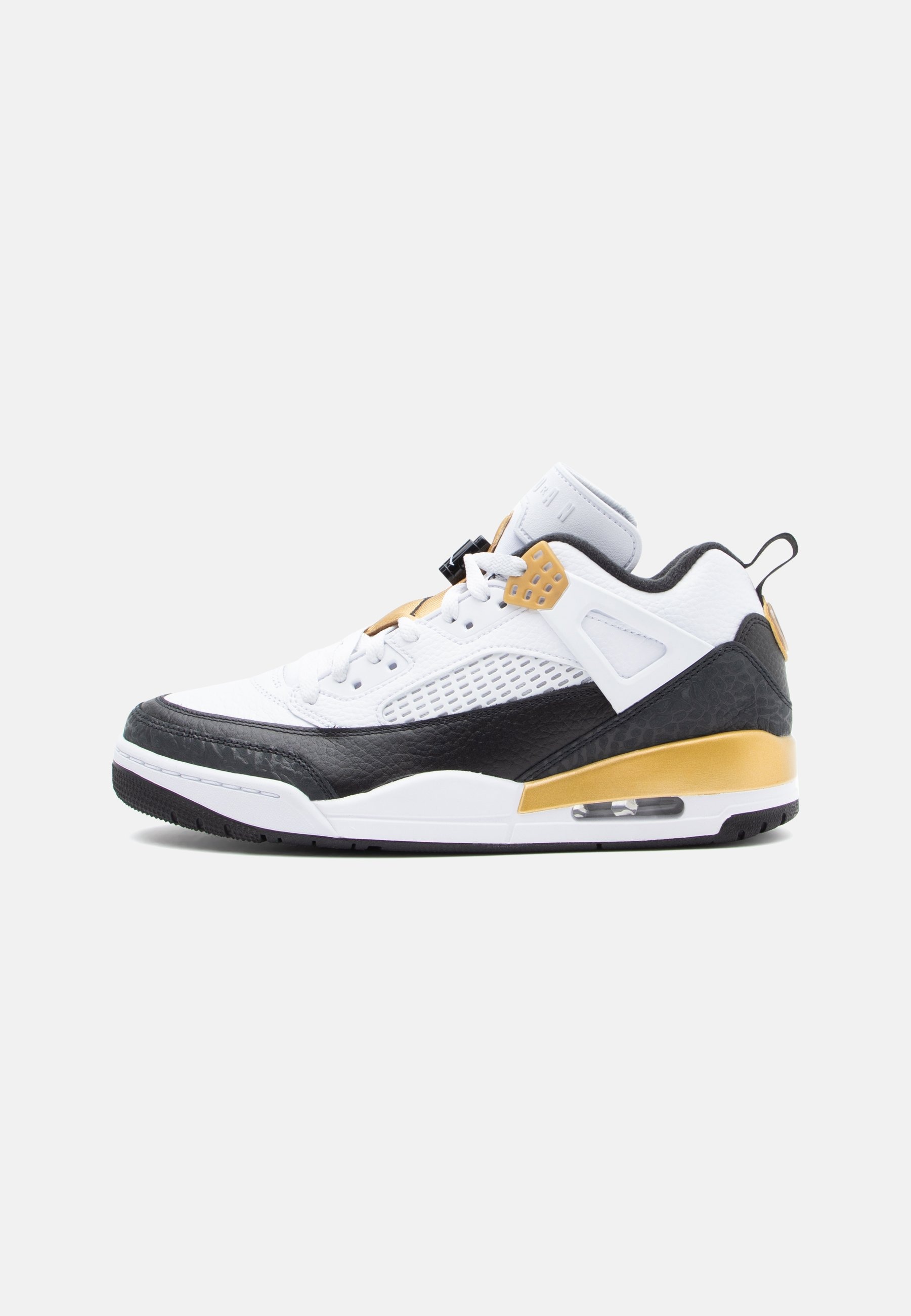 NIKE JORDAN SPIZIKE LOW WHITE BLACK METALIC GOLD 6