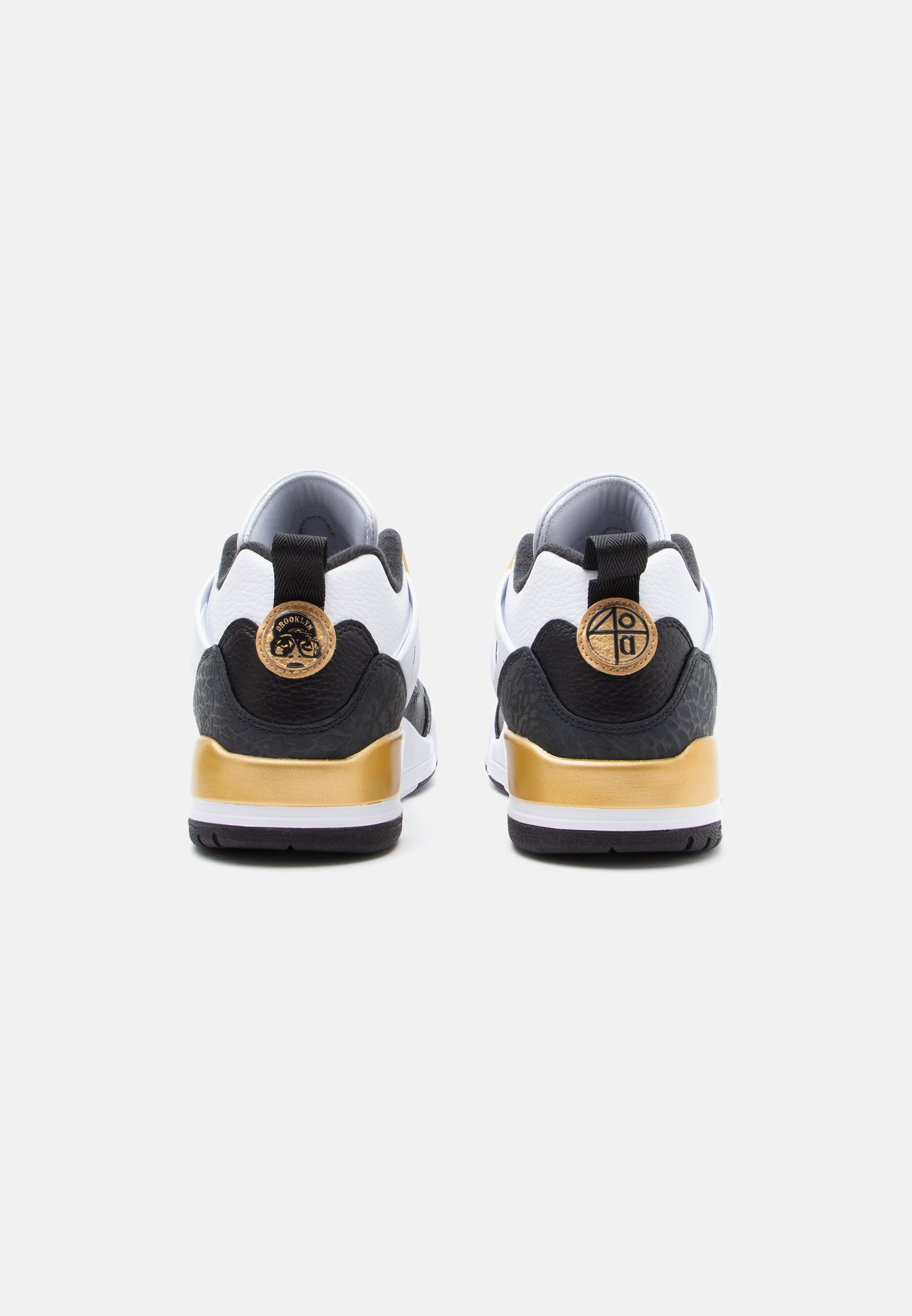 NIKE JORDAN SPIZIKE LOW WHITE BLACK METALIC GOLD 2