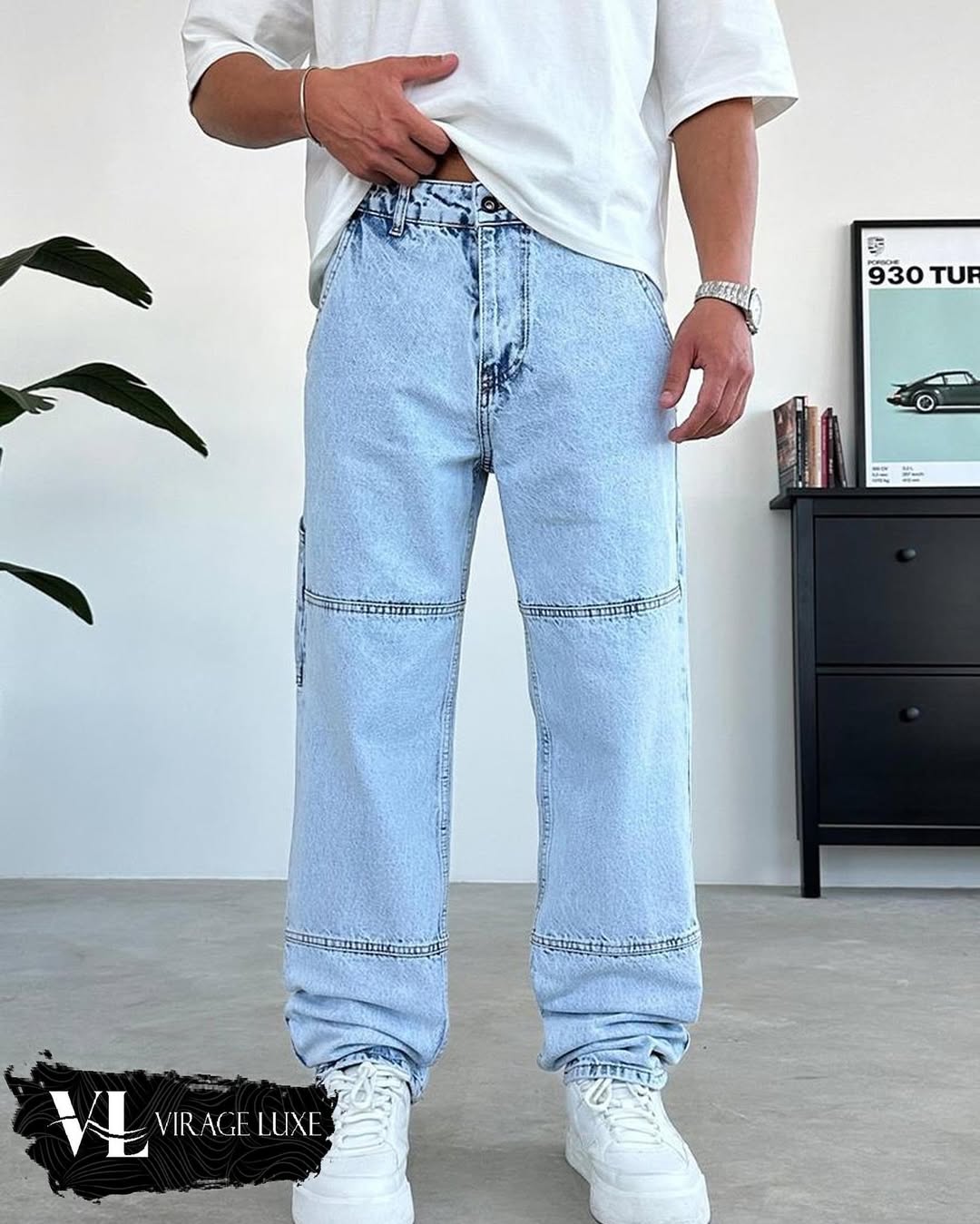 BAGGY DB-09 MSN BLEU CLAIR 3