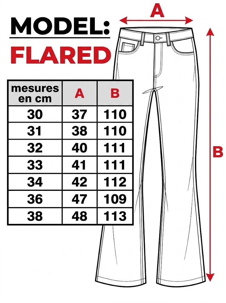 JEAN FLARED K19 5