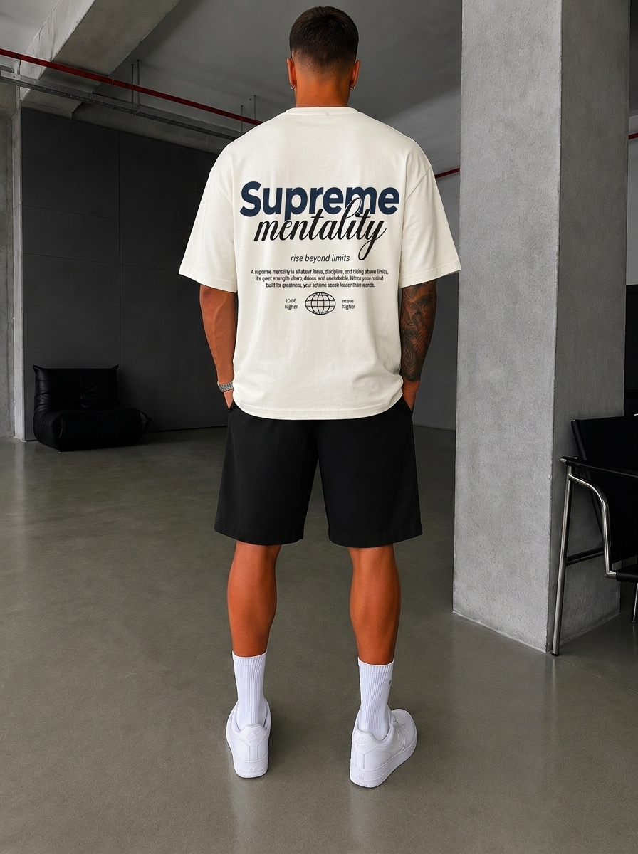 T-SHIRT OVERSIZE SUPREME mentality 5