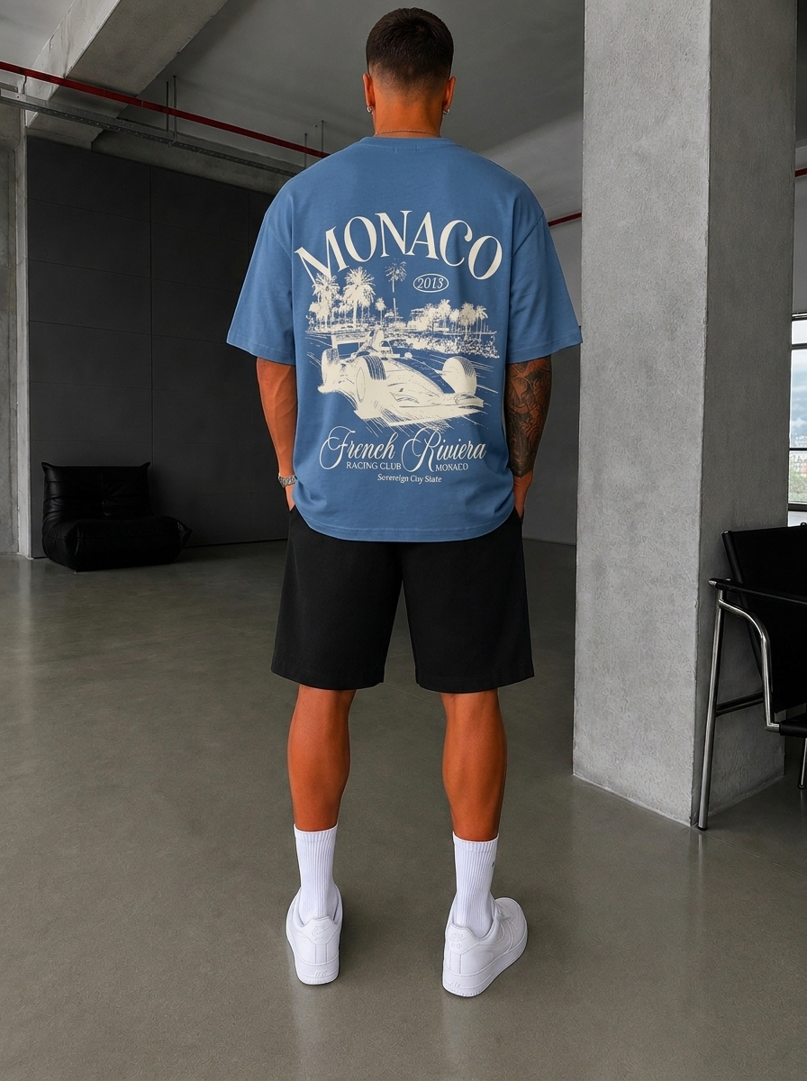 T-SHIRT OVERSIZE MONACO FRENCH RIVIERA 3
