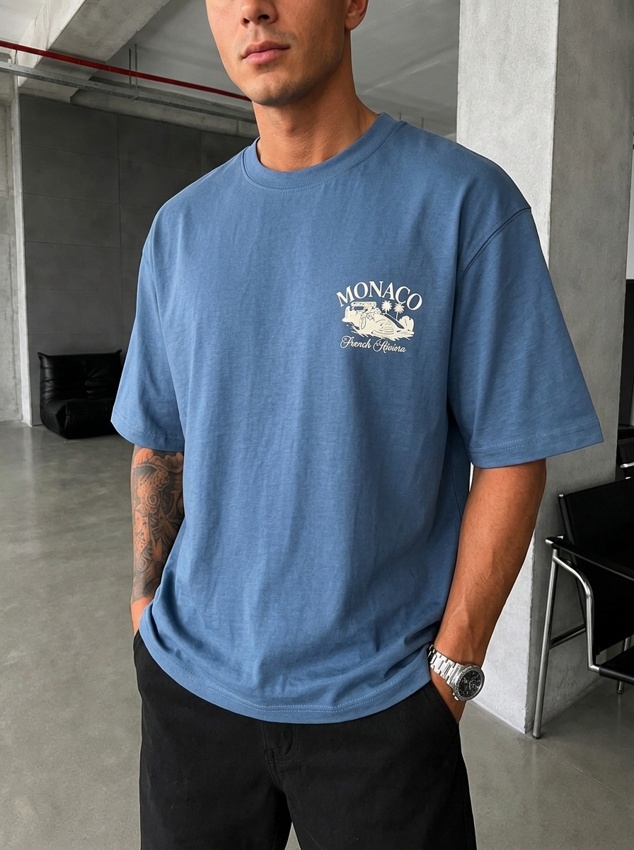 T-SHIRT OVERSIZE MONACO FRENCH RIVIERA 5